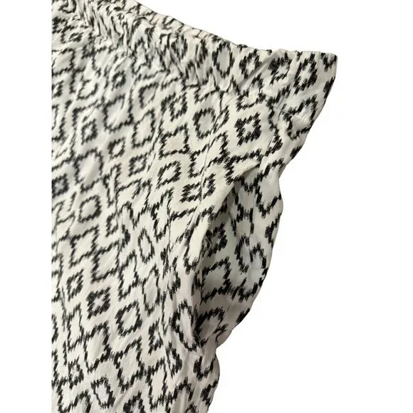 Banana Republic WIde Leg Geometric Print Pants Sz Medium - Picture 3 of 5